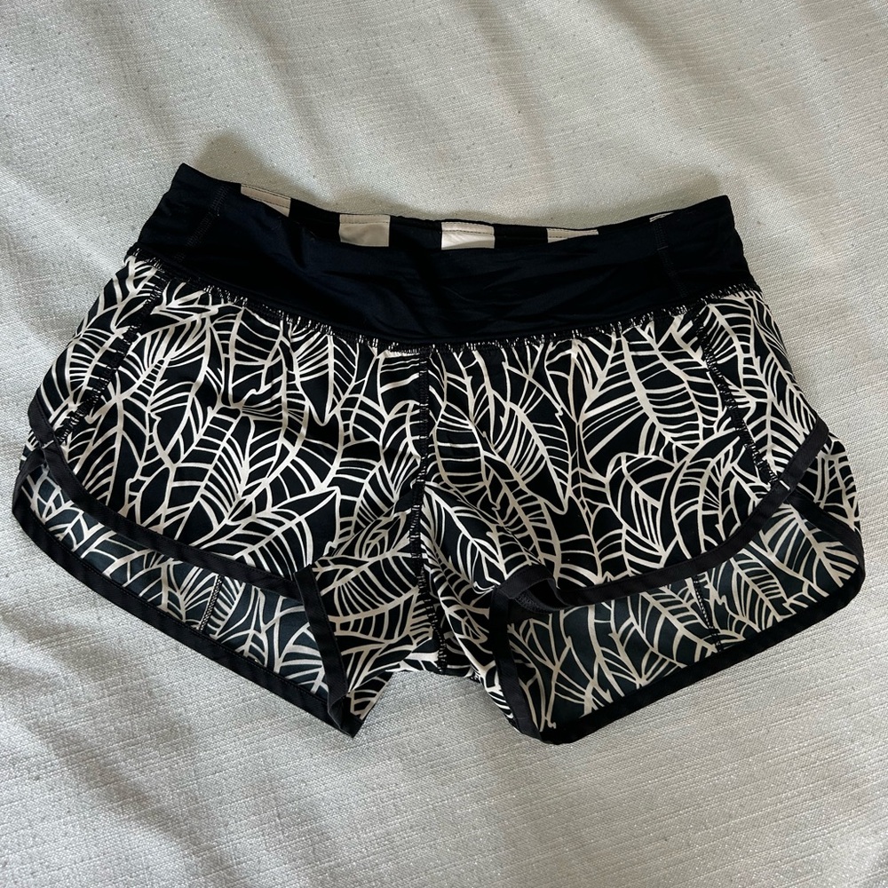 Low rise lululemon shorts; size 4